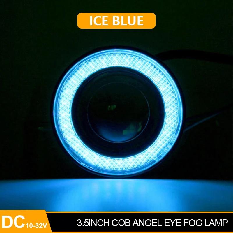 Car COB Auto DRL Led 12V HeadLamps Angel Eyes Fog Lamp Waterproof Headlights Daytime Running DayLight Turn Signal Trunk Led