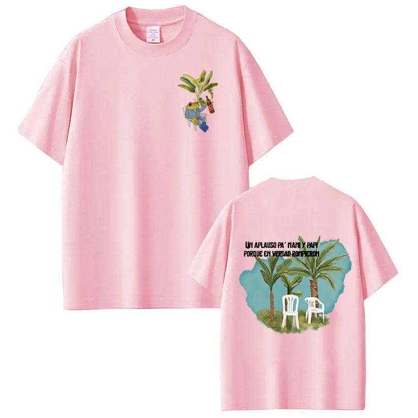 T-shirts Rapper Bad Bunny Debi Tirar Mas Fotos DTMF T-shirts Unisex Vêtements Femme Mode Décontracté Manches Courtes T-shirt Oversize