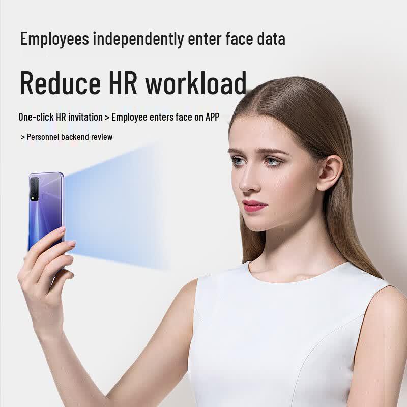 GEPAD DingTalk Facial Recognition Wi-Fi Attendance Machine CN Plug (adapter Included)