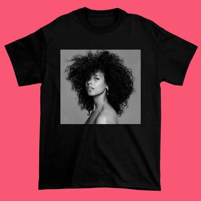 New Alicia Keys Black Unisex TShirt Alicia Keys Unisex Tshirt