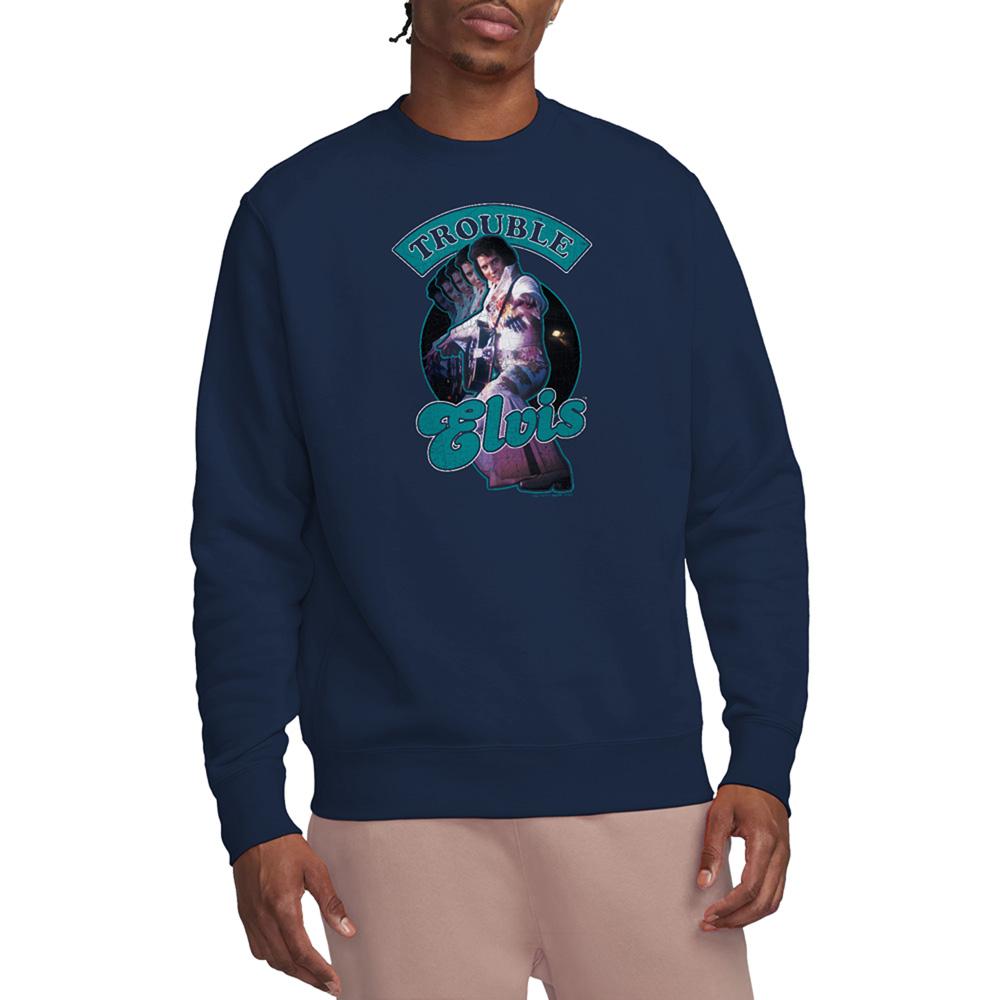 Elvis Presley Unisex Adult Total Trouble Sweatshirt