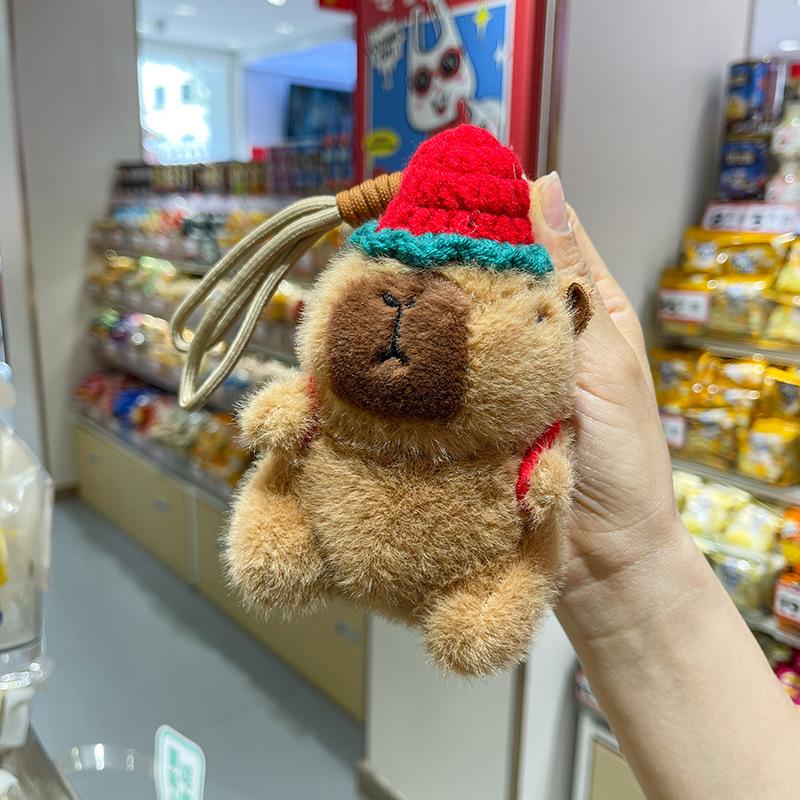 Knitted Clothing Capybara Doll Bag Plush Pendant Penguin Kapibara Boutique Keychain