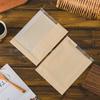 100pcs kraft bakery paper bags with gusset and window for bagels toast bread  sandwich packaging with stickers