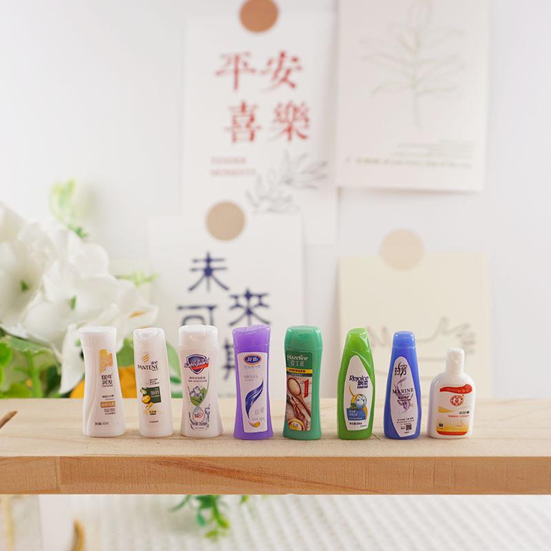 10Pcs 1:12 Dollhouse Bathroom Supplies Shampoo Wash Model For Doll House Decor