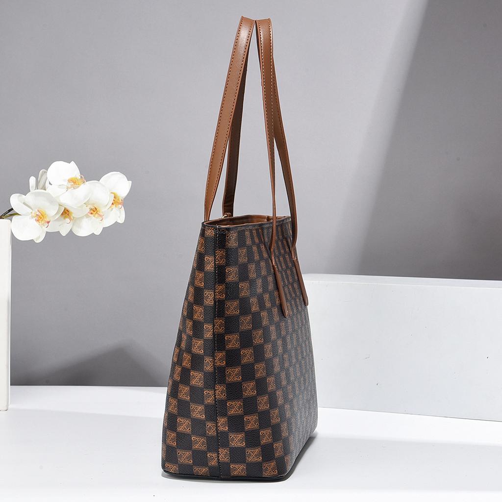 Women's bag plaid handbag fashion trend tote bag high-end shoulder messenger bag