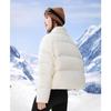 SNOWFLYING Women's Fashion Lapel Thickened Short Down Jacket