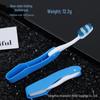 Compact Folding Travel Toothbrush Set with Soft Bristles - Colorful Family Pack for Hotel and Business Trips