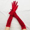Satin Satin Gloves Long Ladies Halloween Gloves Sexy Dinner Gloves Wedding Gloves Matte Satin Gloves
