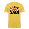 Cool I Love Yaoi T Shirt Funny Heart Anime Unisexga Boys Love Fan Gift Tshirts Short Sleeve Tee Da182