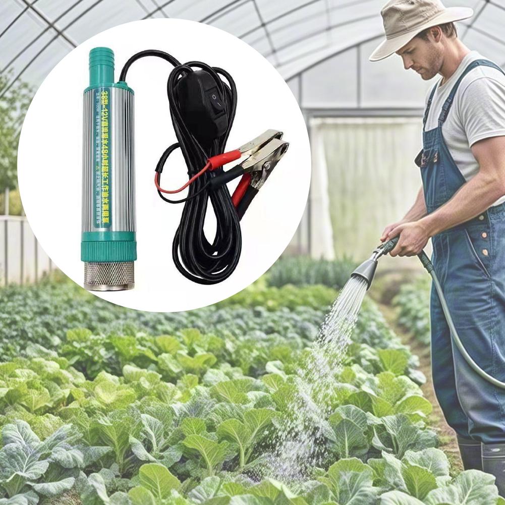 Portable Mini Pump Diesel Water Transfer Pump Camping Fishing Submersible Pump 12V Car Electric DC Refueling Pump