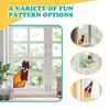 10cm Creative Peeping Rooster Window Corner Decor Acrylic Balcony Ornament