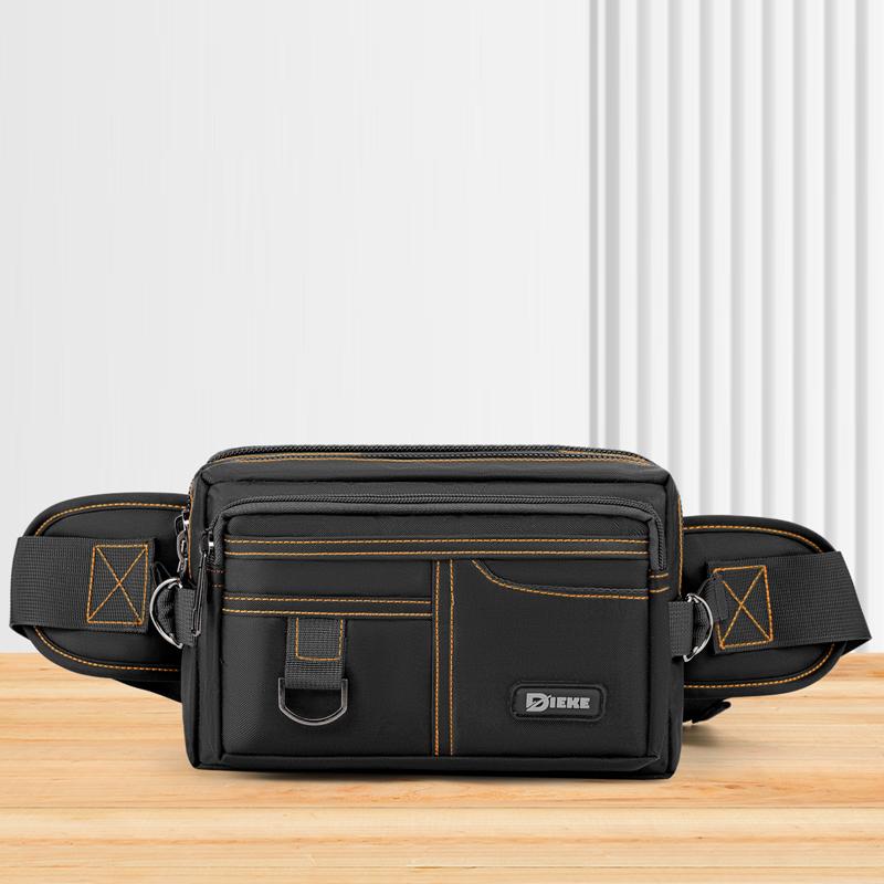 Multifunktionale Hüfttasche - verstellbarer Schultergurt, Brusttasche mit Mehrfachtaschen-Design, geeignet für Outdoor-Wandern, Cyc