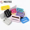 20Pcs Meetee 25/32/38mm Plastic Ring Buckles Tri-Glide Slider Adjuster Belt Buckle Dog Collar Clasp Hooks DIY Sewing Accessories