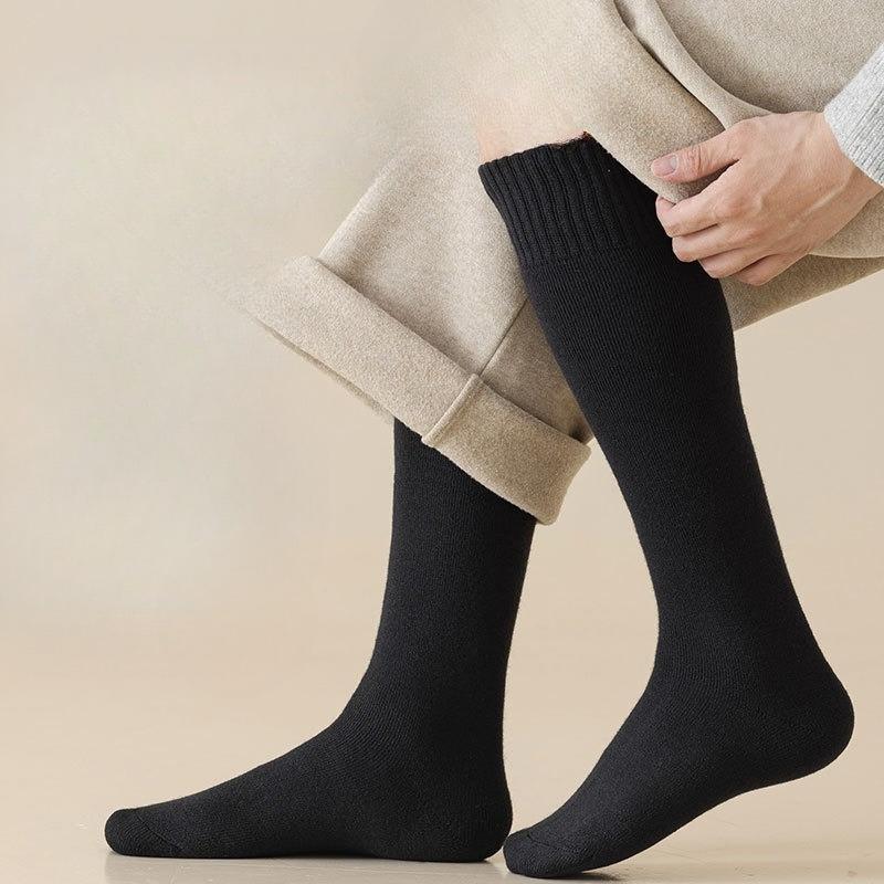 Super Thick Wool Socks for The Elderly, with Added Fleece and Thickening for Warmth and Cold Resistance in Autumn and Winter
