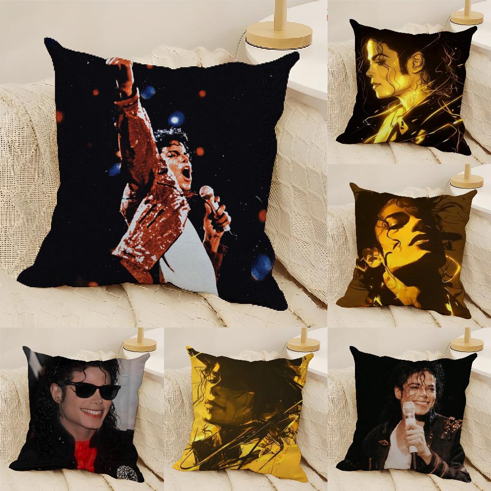 Classic Singer M-Michael Jackson Pillow Case Linen Cushion Covers For Decorative Sofa Home Pillows Case Car Chair Pillows Cases