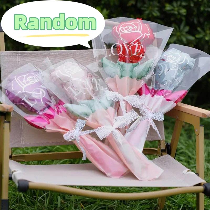 Mini Rose Flower Balloons Rose Shaped Balloons Valentines Day Balloon Mother'S Day Decoration Holiday Baby Shower Party Supplies