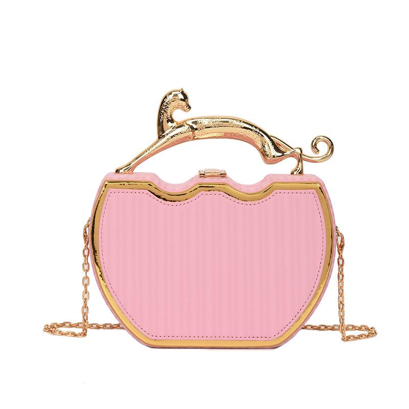 Akrylová taška Všestranná taška Chain Messenger Taška přenosná Box Dámská letní malá čtvercová taška Dámská taška zahraničního stylu