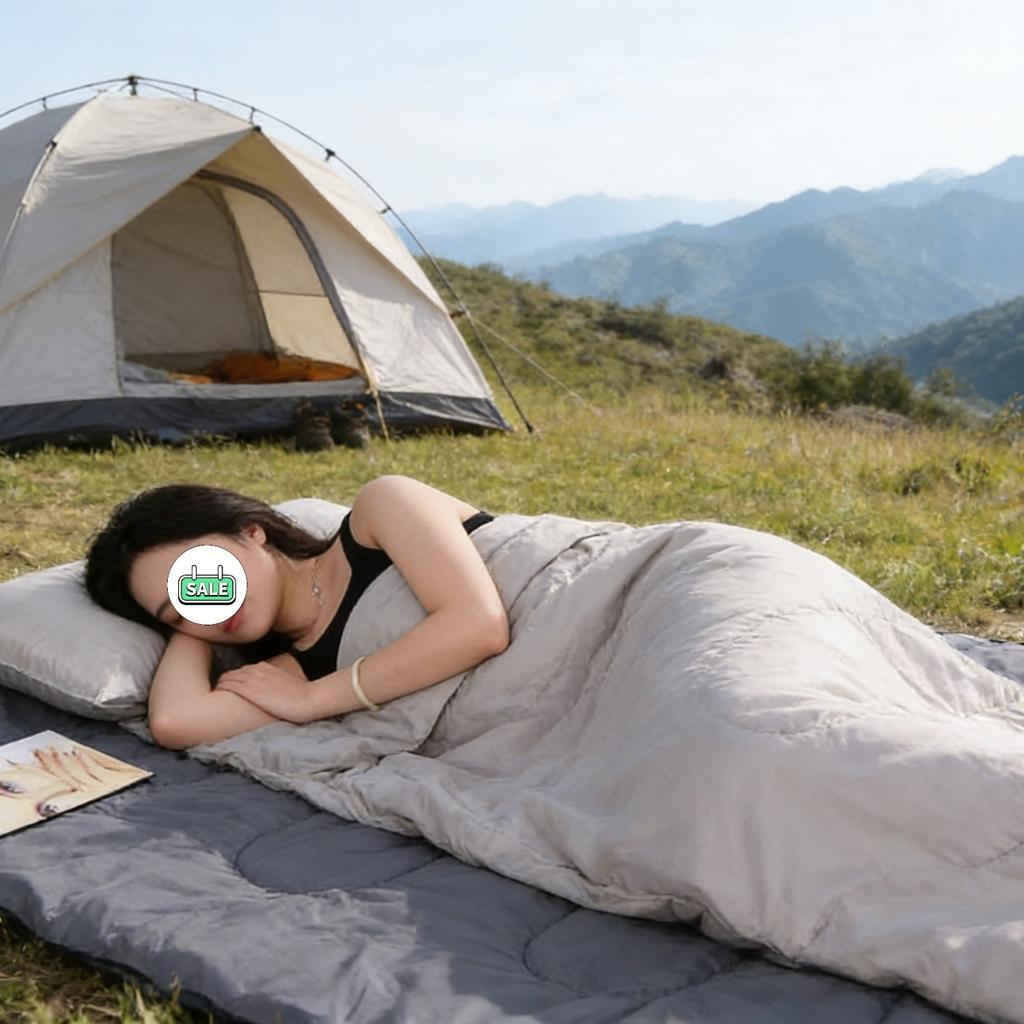 Kompakter Reiseschlafsack, leichte Camping-Bettdecke, ultra-portabler Schlafsack, universeller Ein-Personen-Schlafsack