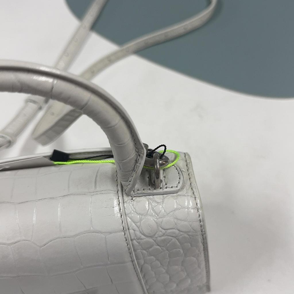 [Pre-Owned] Balenciaga Hourglass XS Top Handle Bag 'White' - Good #UI3OQS