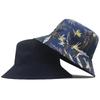 High Quality Reversible Bucket Hat Lady Fashion New Sun Cap Men Big Size Fisherman Hats L 56-60cm  XL 60-65cm