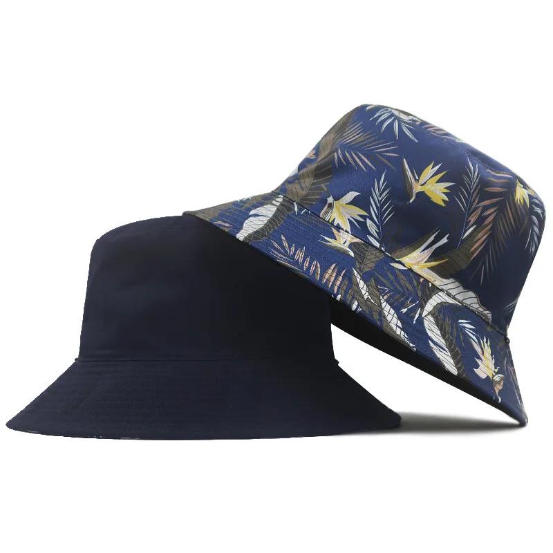 

High Quality Reversible Bucket Hat Lady Fashion New Sun Cap Men Big Size Fisherman Hats L 56-60cm XL 60-65cm XL 60-65CM