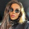 Punk Damen Ovale Sonnenbrille Weiblich Vintage Metallrahmen Kleine Brillen Shades UV400