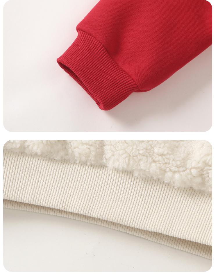 Kaka Panda Fleece-Lined Hoodie: Christmas & New Year Outfit for Boys & Girls - Trendy Winter Baby Clothes