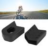 2 Pair Cycling Silicone Crank Cover Protective Case Bicycle Accessory for Road Bikeblack