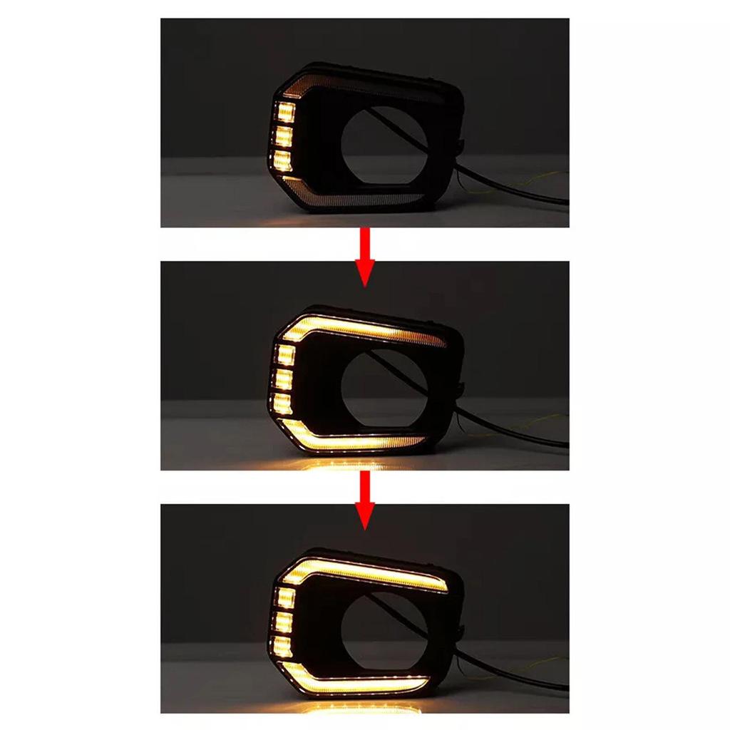 LED-Tagfahrlicht & Blinker-Nebelscheinwerfer-Blenden für Toyota Tacoma TRD 2016-2023