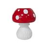 1 Cute Red and White Polka Dot Mushroom-Shaped Ornament, Dual-Purpose as a Pen Holder and Vase, Desktop Storage Decoration, Cute Home Decor Item