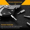 Gifts Mini Keychain With Batch Head Portable Stainless Steel Screwdriver Keychain Multi-purpose Folding Pendant