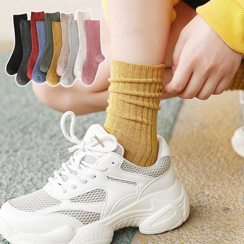 Women's Daily Golji Color Mid-Calf Socks