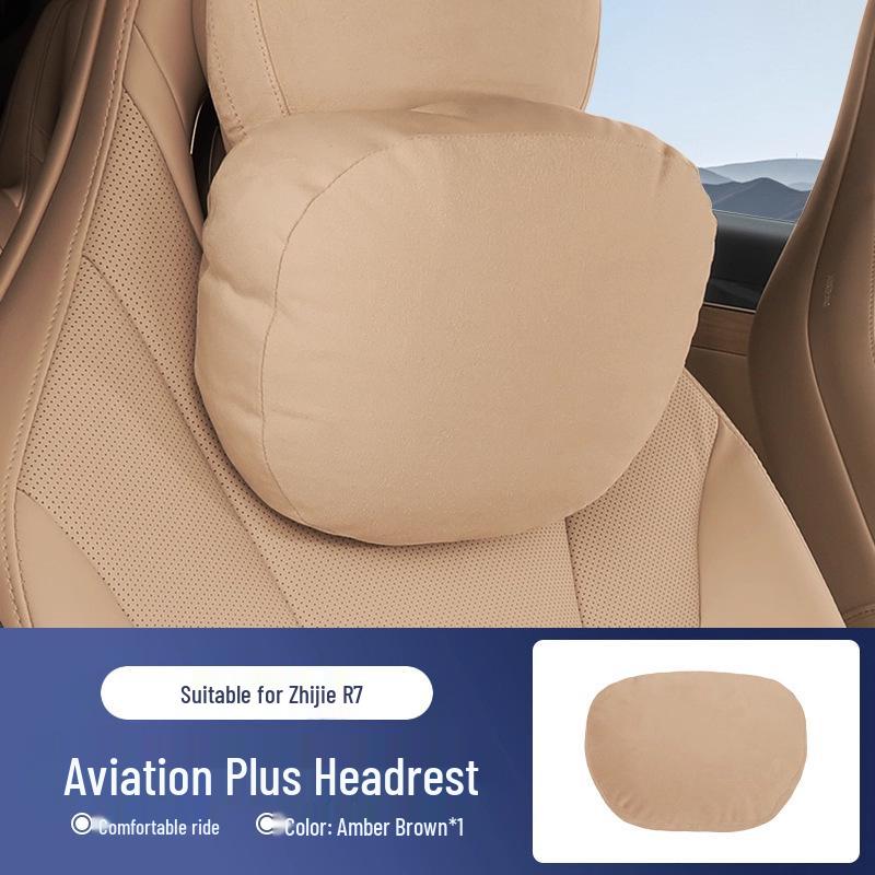 Zhiji R7/S7 Headrest Neck Protection Pillow - Comfortable, Breathable Car Seat Cushion for Driving Support