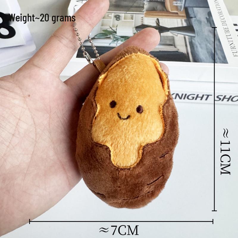 Cute Sweet Potato Plush Toy & Keychain - Girly Decoration, Perfect Autumn/Winter Gift for Children