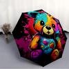 1pc Colorful Bear Automatic Open/Close Umbrella Sturdy Iron Frame, Compact Travel Umbrella,lightweight & Durable Everyday Carry A0829050