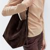 High-end Women's Shoulder Bag European And American Retro Bucket Bags Quality Frosted Handbag With Adjustable Shoulder Straps