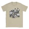 Vintage TShirt Beach Charles Oliveira Do Bronx  Hipster T Shirts  Cotton Tshirt for Couple Y2K Fun Pattern Short Sleeve Tops