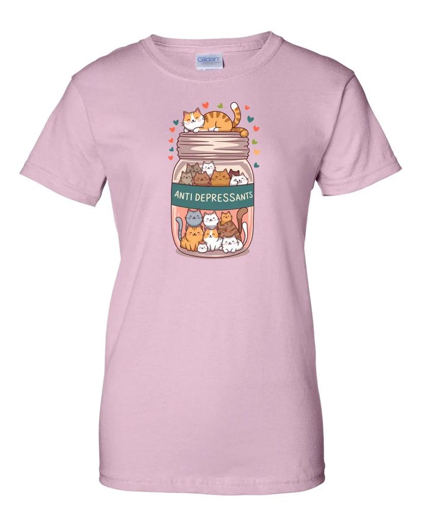Ladies Anti-Depressants Cats Women's T-Shirt