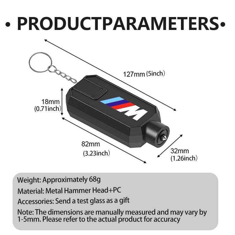 Car Safety Hammer Emergency Glass Window Break Seat Belt Cutter For BMW Performance M E87 E30 E46 E28 F35 G20 E93 F20 X3 X