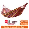 Outdoor/Indoor Rope Double-Hang Bed, Suitable for Camping,Outdoor Canvas Hammock / Beach, Travel, and Backyard Relaxation Use