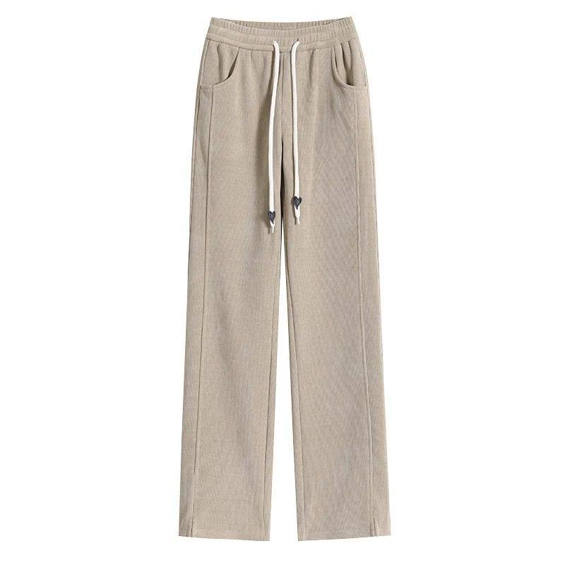Wide Leg Pants Women Spring Autumn Winter Casual Sweatpants - Fleece and Non-Fleece Options