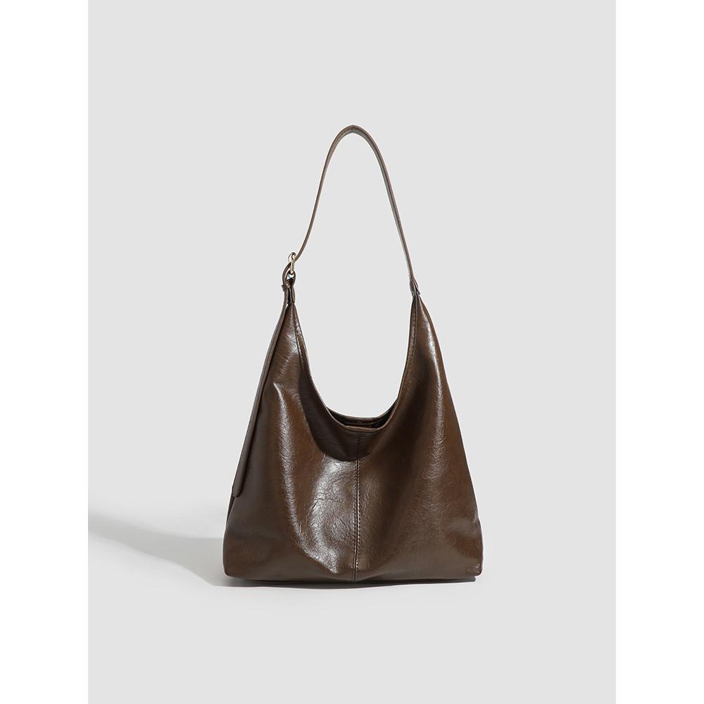 IELGY Ladies Tote Bag Large Capacity All-Match Lazy Commuter Soft Leather