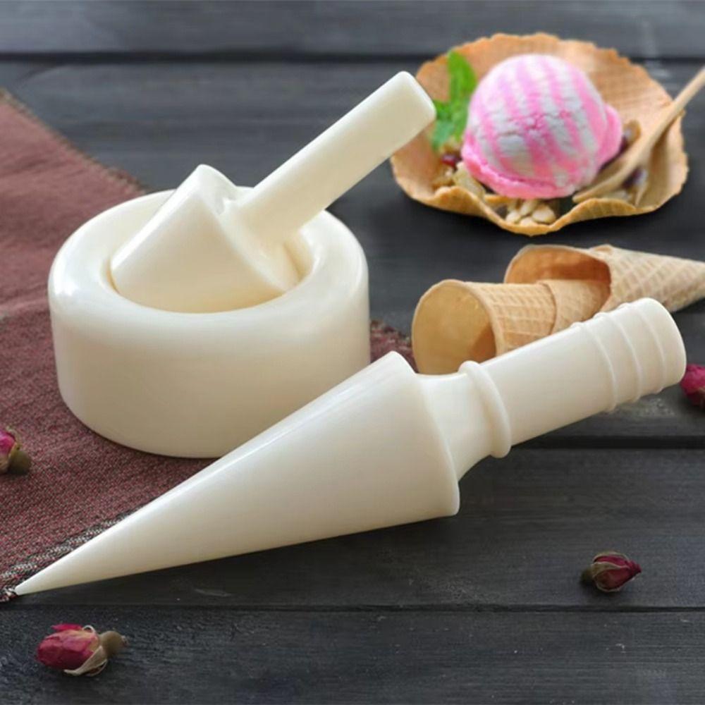 Non-Stick Waffle Cone Mold Easy Clean Ice Cream Cone Maker Portable Bowl Cone Mold  Home Kitchen
