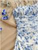 2026 Chic French Floral Slip Dress: Waist-Cinching Summer Fashion