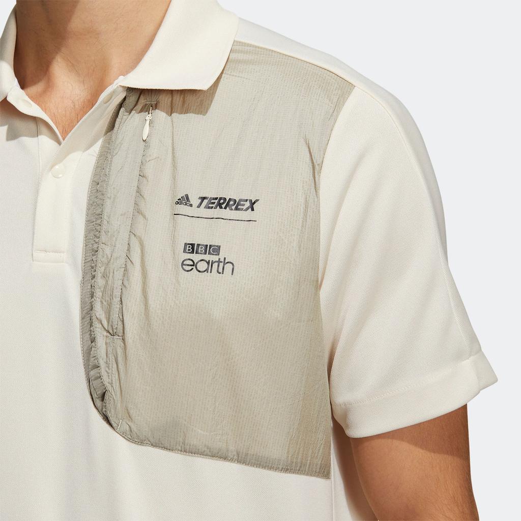 adidas Polo Shirts Men's White Polo Collar Moderate Other HE5228