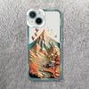 Printing Landscape Creative Mountain Phone Case For iPhone 16 15 14 13 12 11 Pro Max XS X XR 7 8 SE Soft Cover