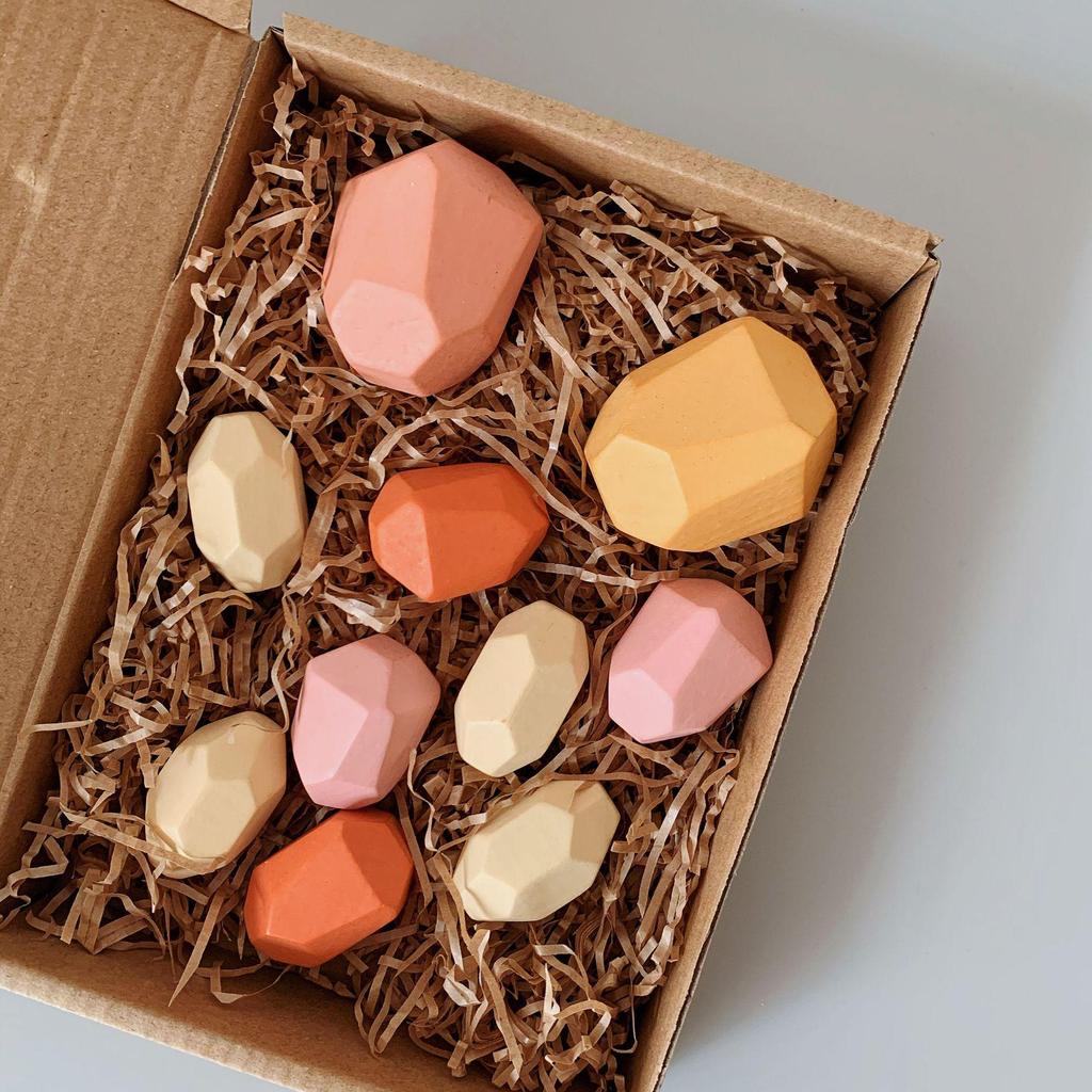 Colorful Stacking Stones Building Blocks for Children's Hand-Eye Coordination - Educational Toy for Boys & Girls Ages 3-6