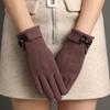 Gloves Suede Mittens Warm Gloves Female Gloves Full Finger Gloves Winter Gloves  Gloves