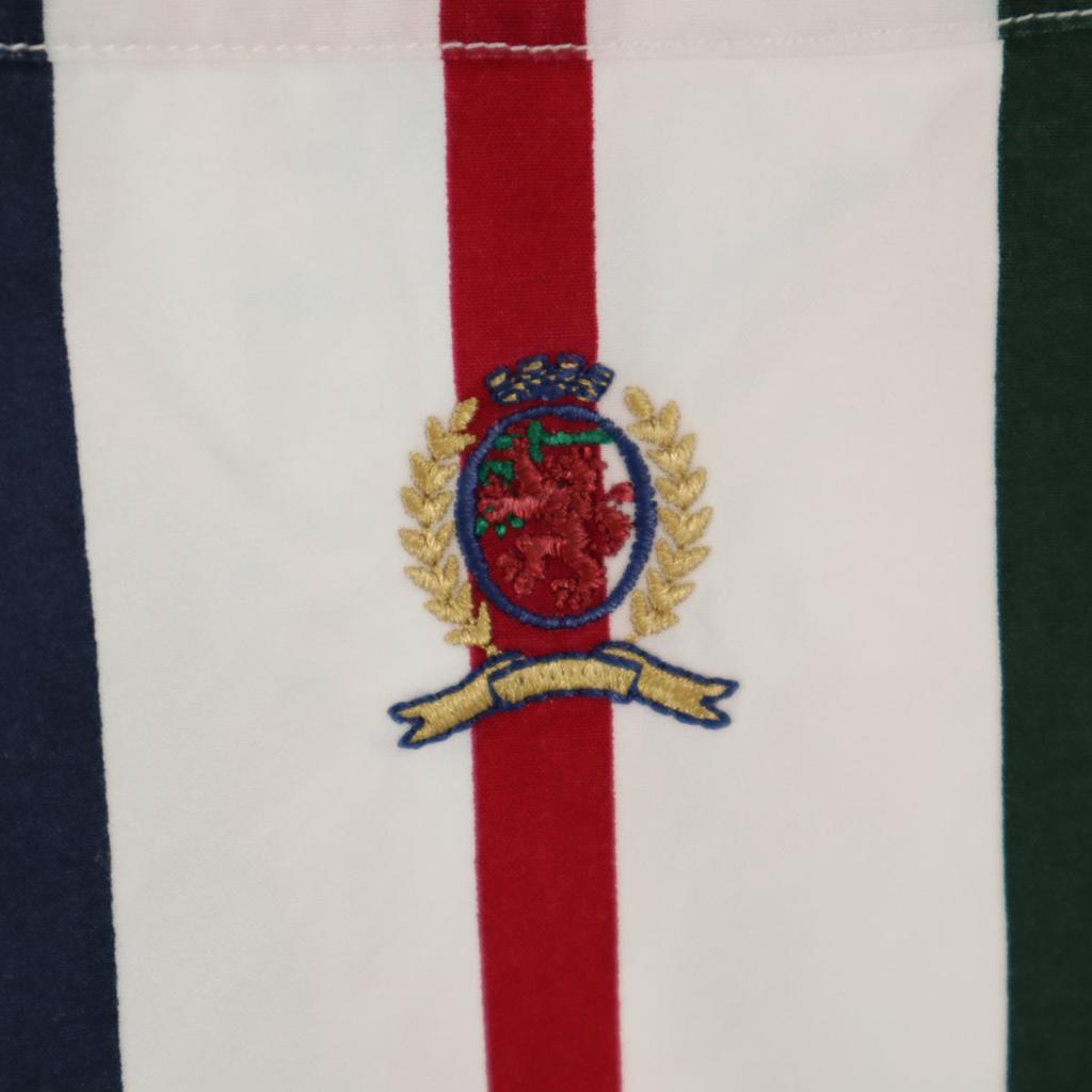 Tommy Hilfiger 90s Old Striped Pattern Short Sleeve Button Down Shirt S Men's Used