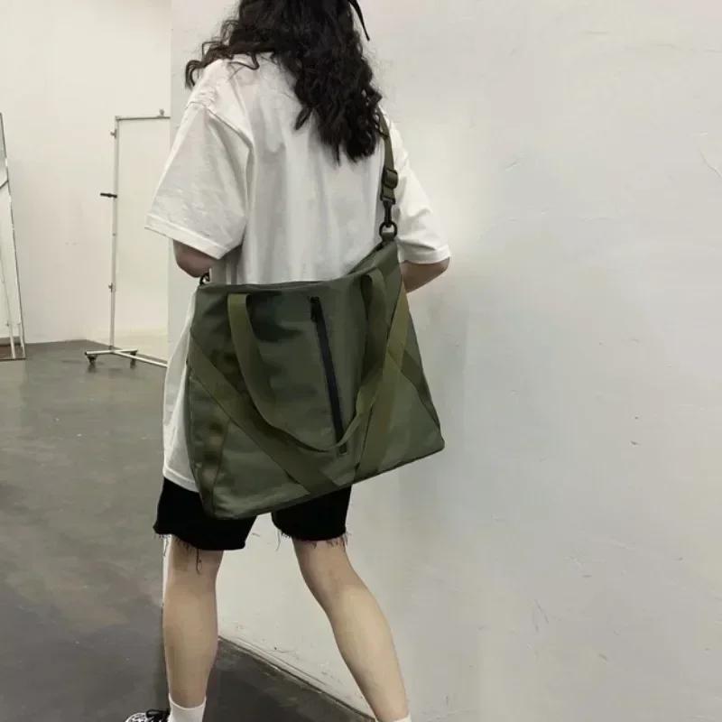 Large Capacity Shopping Bags for Women Tote Bags Nylon Female Shoulder Bag Retro Mens Handbags Travel Shoulder Bag